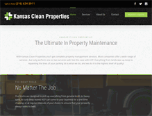 Tablet Screenshot of kansascleanproperties.com